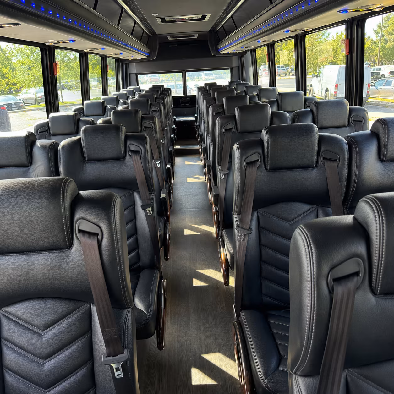 simi valley 25 passenger minibus interior