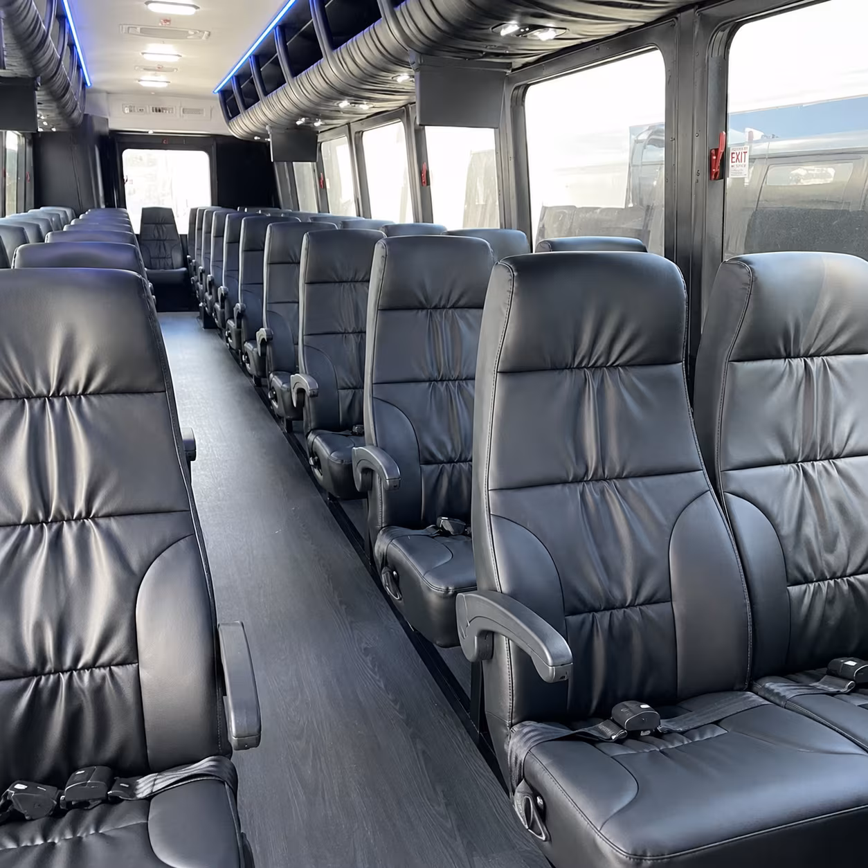 simi valley 28 passenger minibus interior