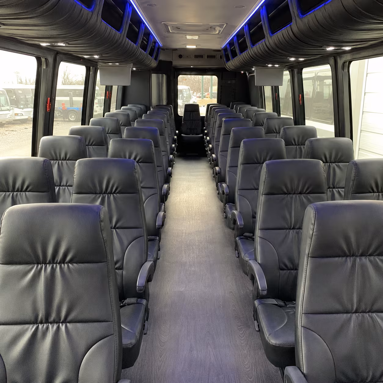 simi valley 35 passenger minibus interior