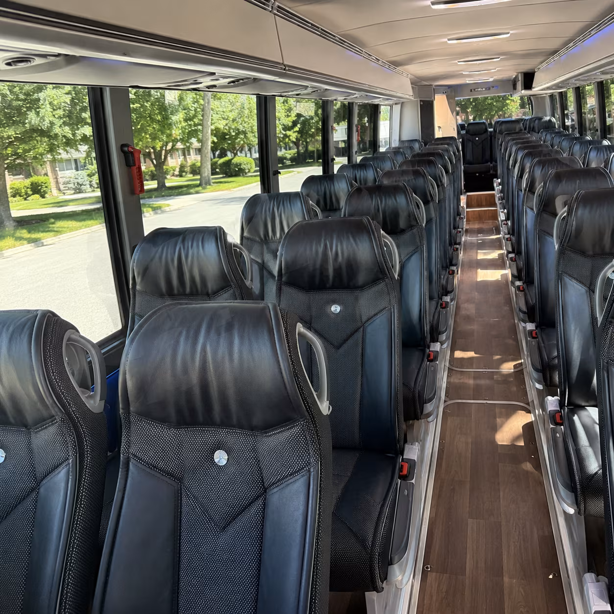 simi valley 40 passenger charter bus inside