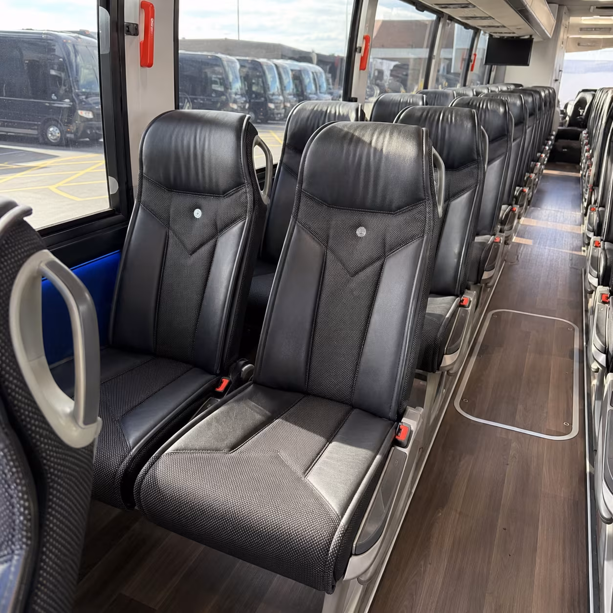 simi valley 40 passenger charter bus interior