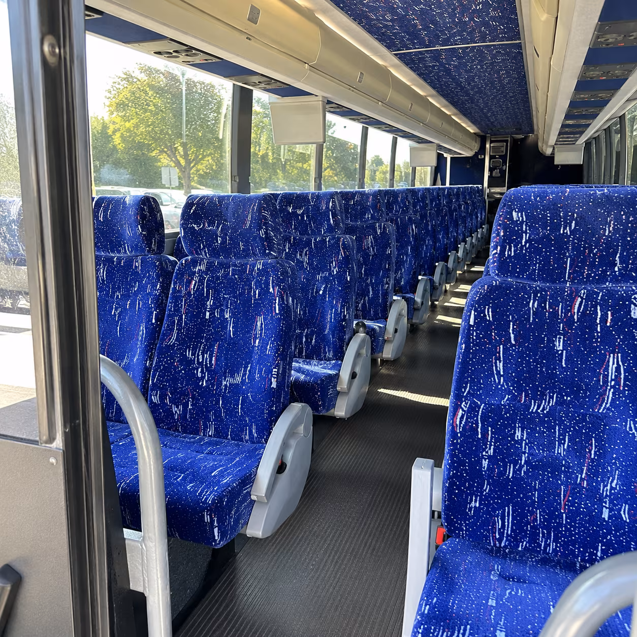 simi valley 50 passenger charter bus inside