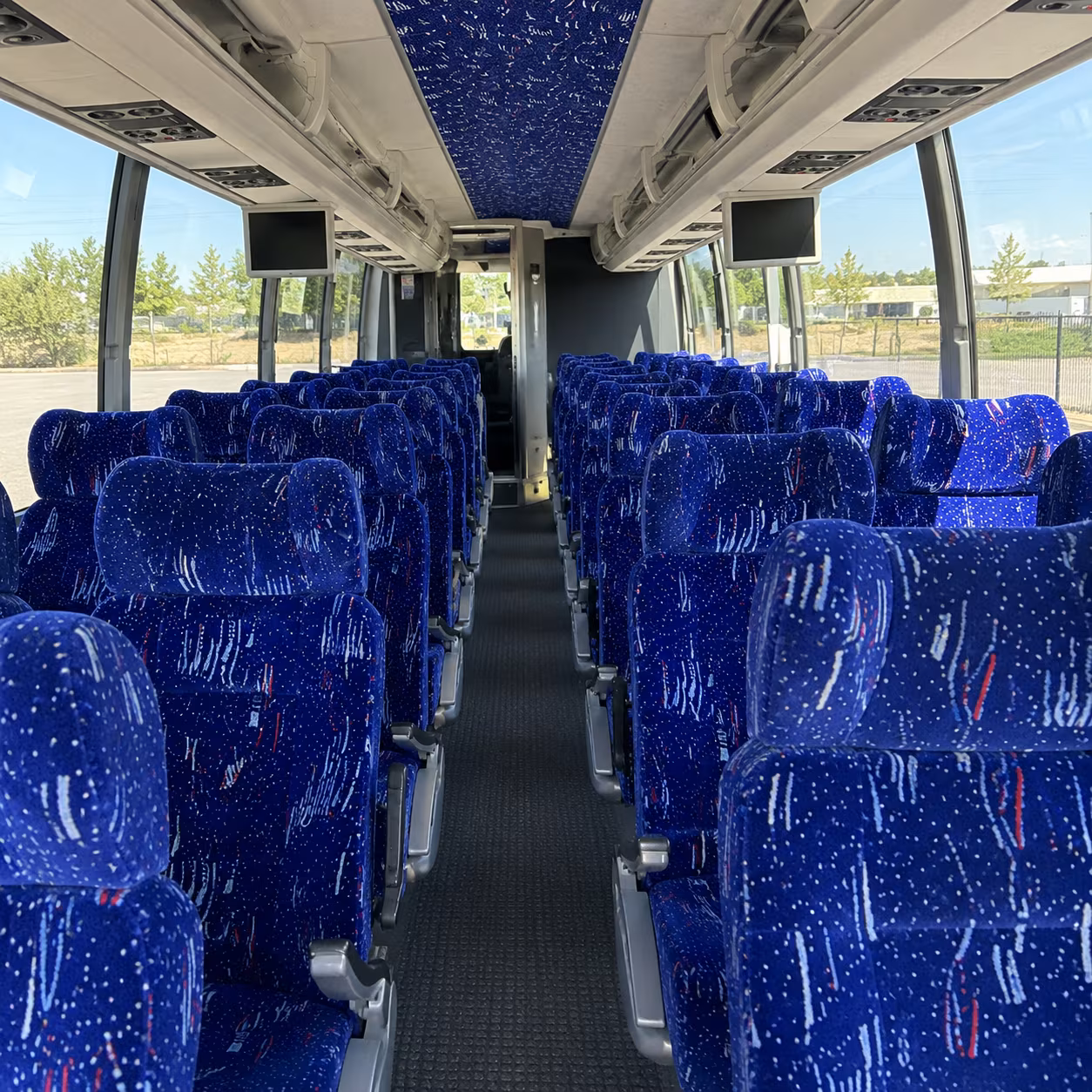 simi valley 54 passenger charter bus interior