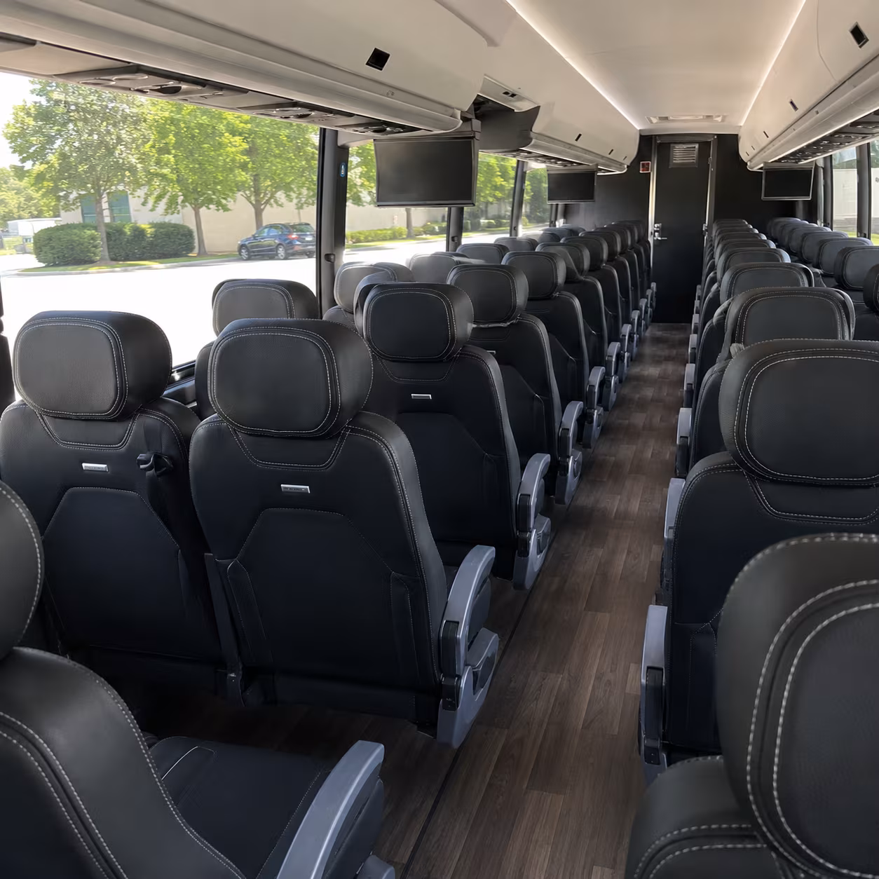 simi valley 56 passenger charter bus interior