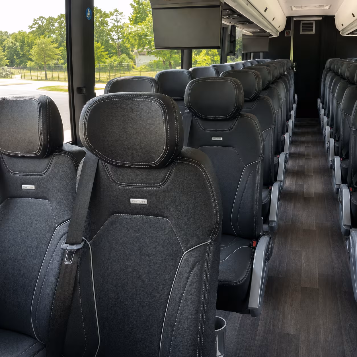simi valley charter bus inside